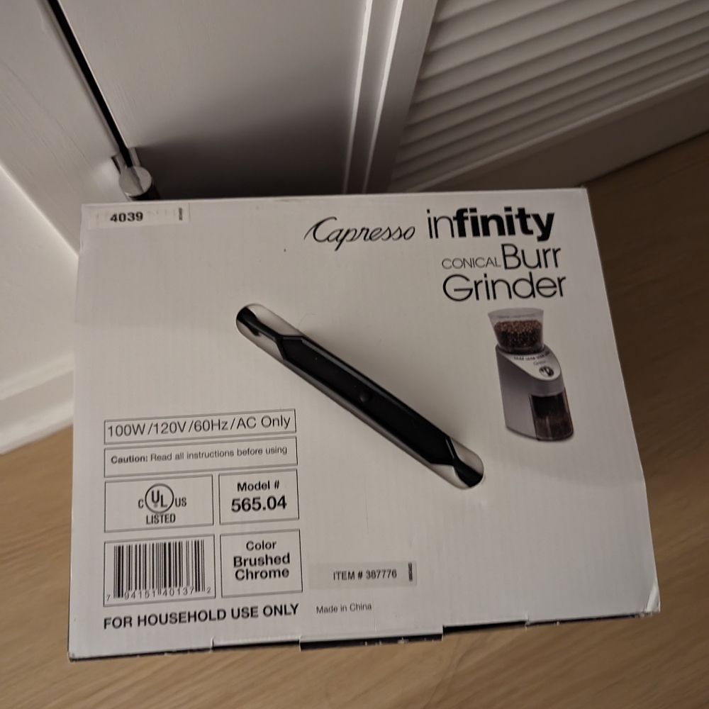 Capresso coffee grinder